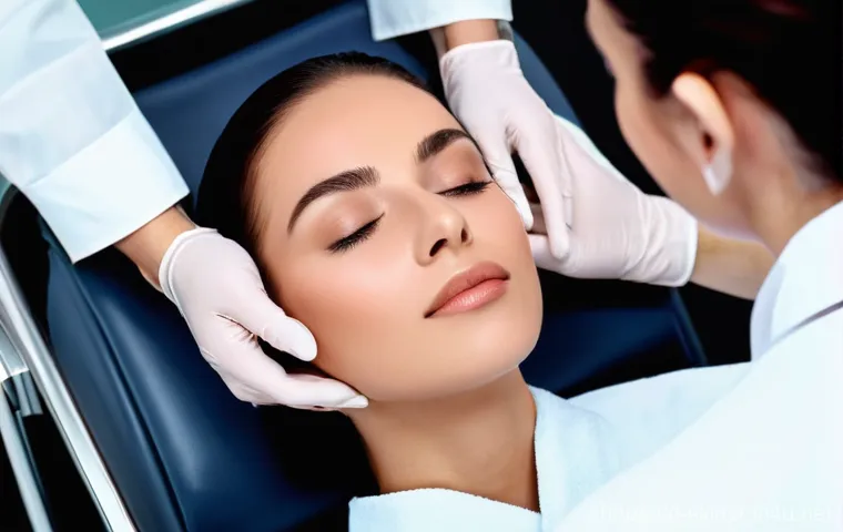 피부관리사 초보자를 위한 실습법 - **"The Novice's Touch in an Italian Aesthetic Studio"**
    A young, determined aesthetician in a pr...