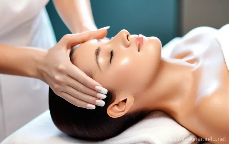 피부관리사 초보자를 위한 실습법 - **"Empathetic Connection in a Chic Italian Salon"**
    An experienced aesthetician, dressed in soph...