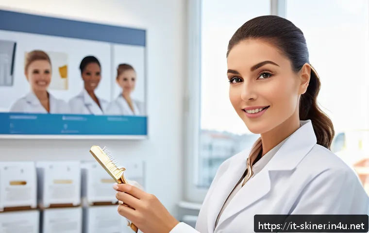 피부관리사 자격증 재인증 과정 - A professional Italian aesthetician attending a modern certification renewal course in a bright, wel...